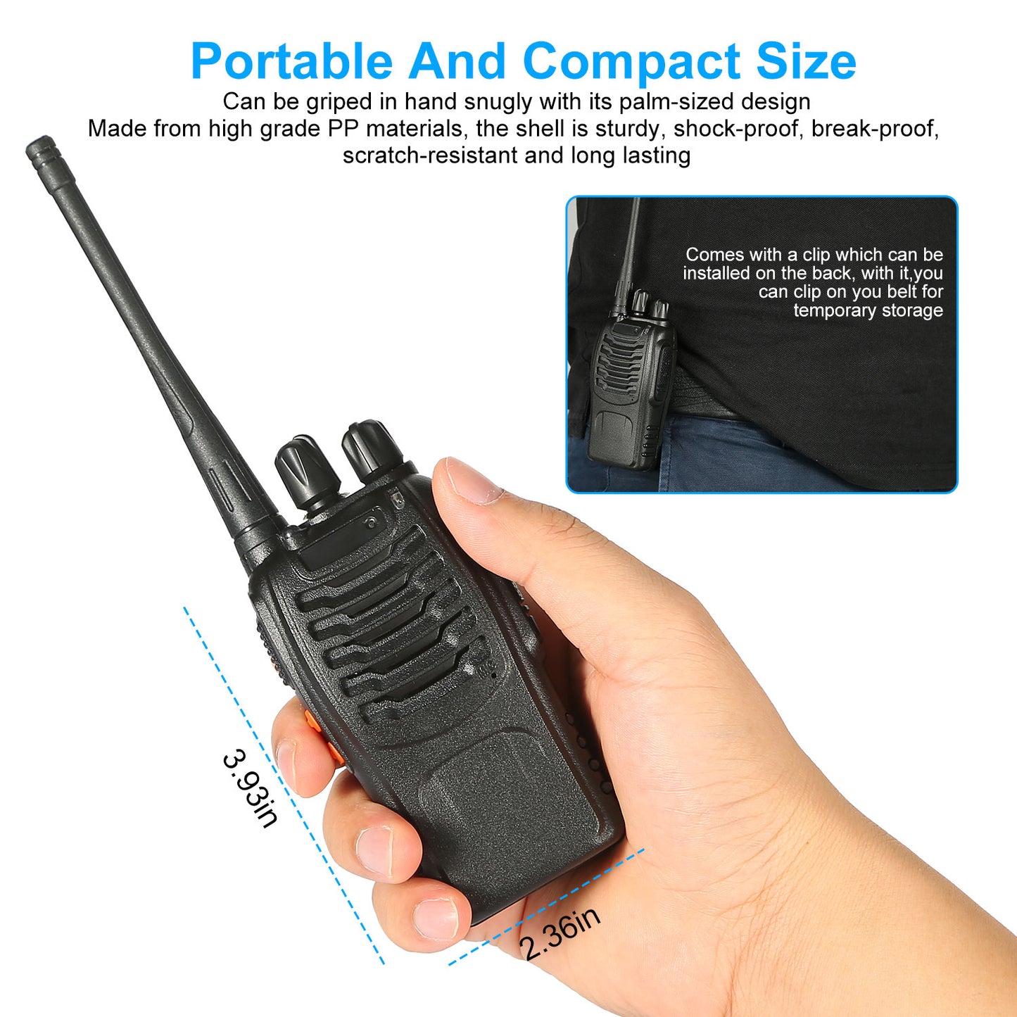 Baofeng BF-888S Walkie Talkies 400-470MHZ Long Range