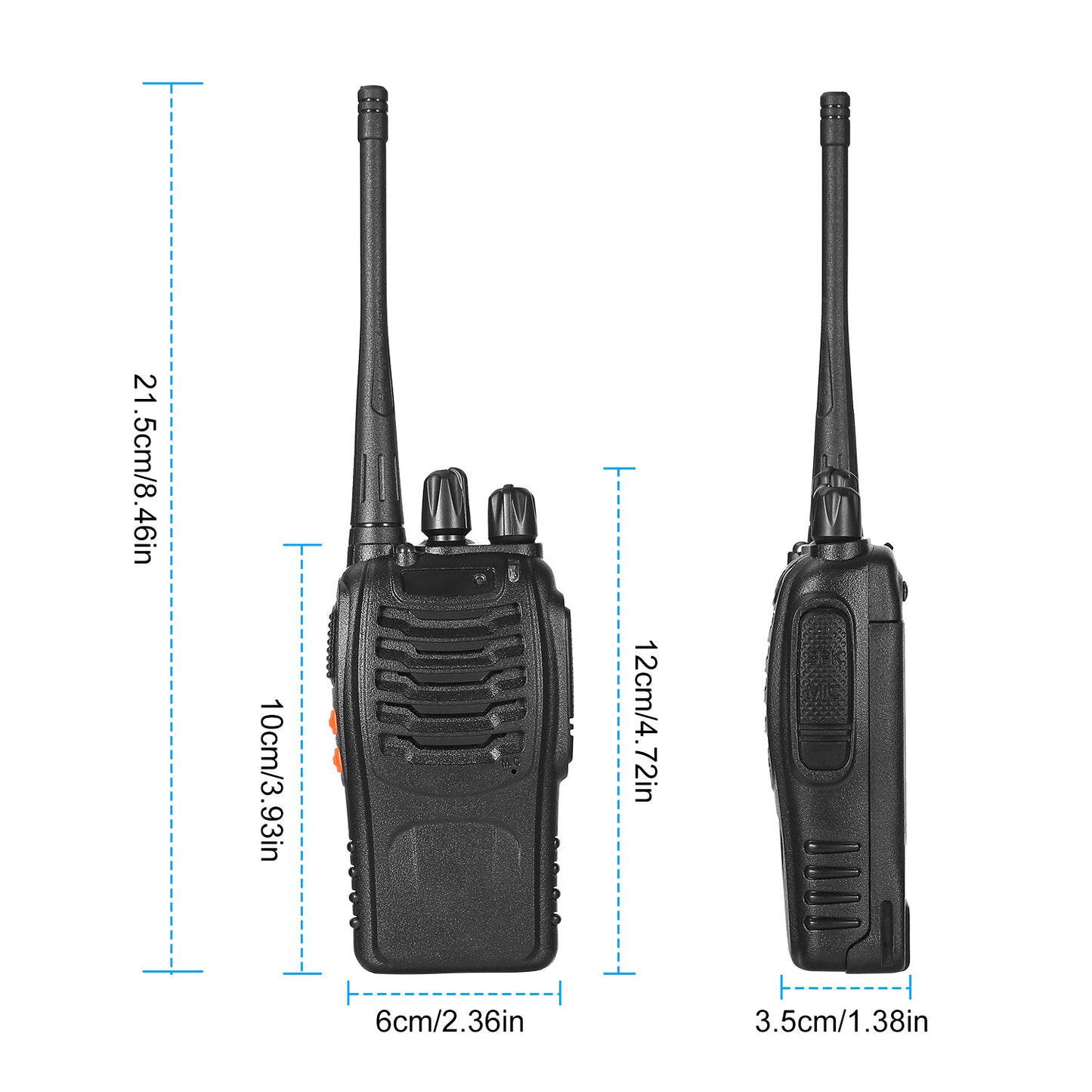 Baofeng BF-888S Walkie Talkies 400-470MHZ Long Range