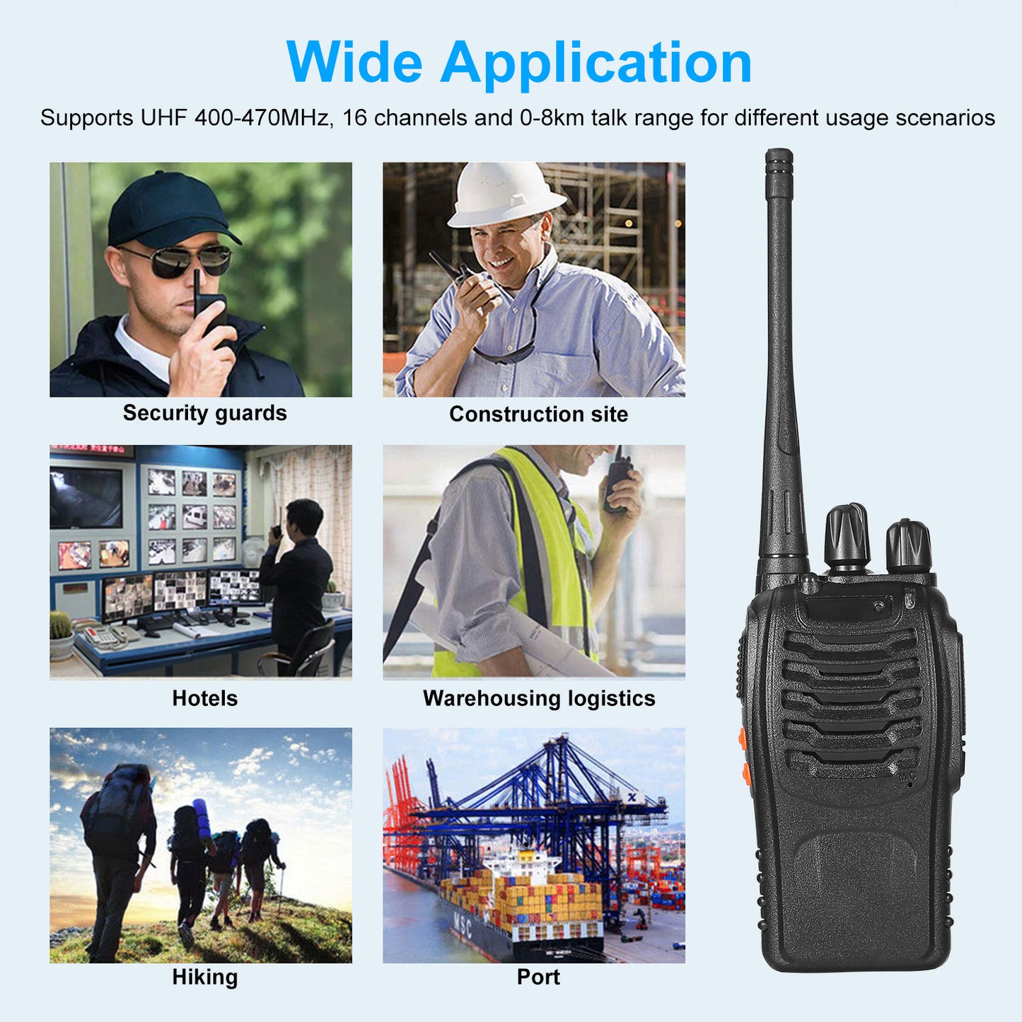 Baofeng BF-888S Walkie Talkies 400-470MHZ Long Range